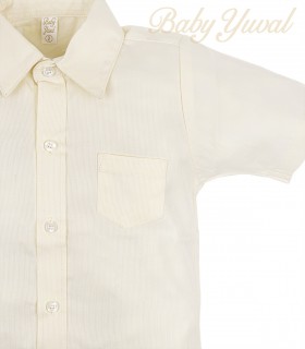 Camisa Manga Corta | Crema