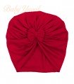 Turbante de Algodón Recién Nacida | Rojo