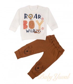 Conjunto de Franela Algodón | Roar Boy