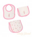 Tripack Babero Babita Hombrera | Colección Sweet Bunny