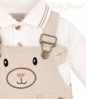 Set Overall y Polo Camisero de Algodón | Colección Teddy