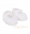 Zapato Tejido Crochet | White