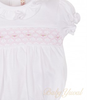 Romper Bombacho | Rococo White Rose