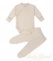 Set Bodie Cruzado y Pantalón con pie | Colección Clínico Beige