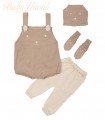 Conjunto Overall de Hilo | Teddy Beige