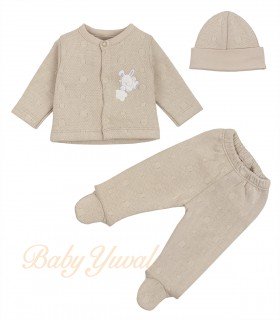 Conjunto Jacquard Algodón | Bunny Beige