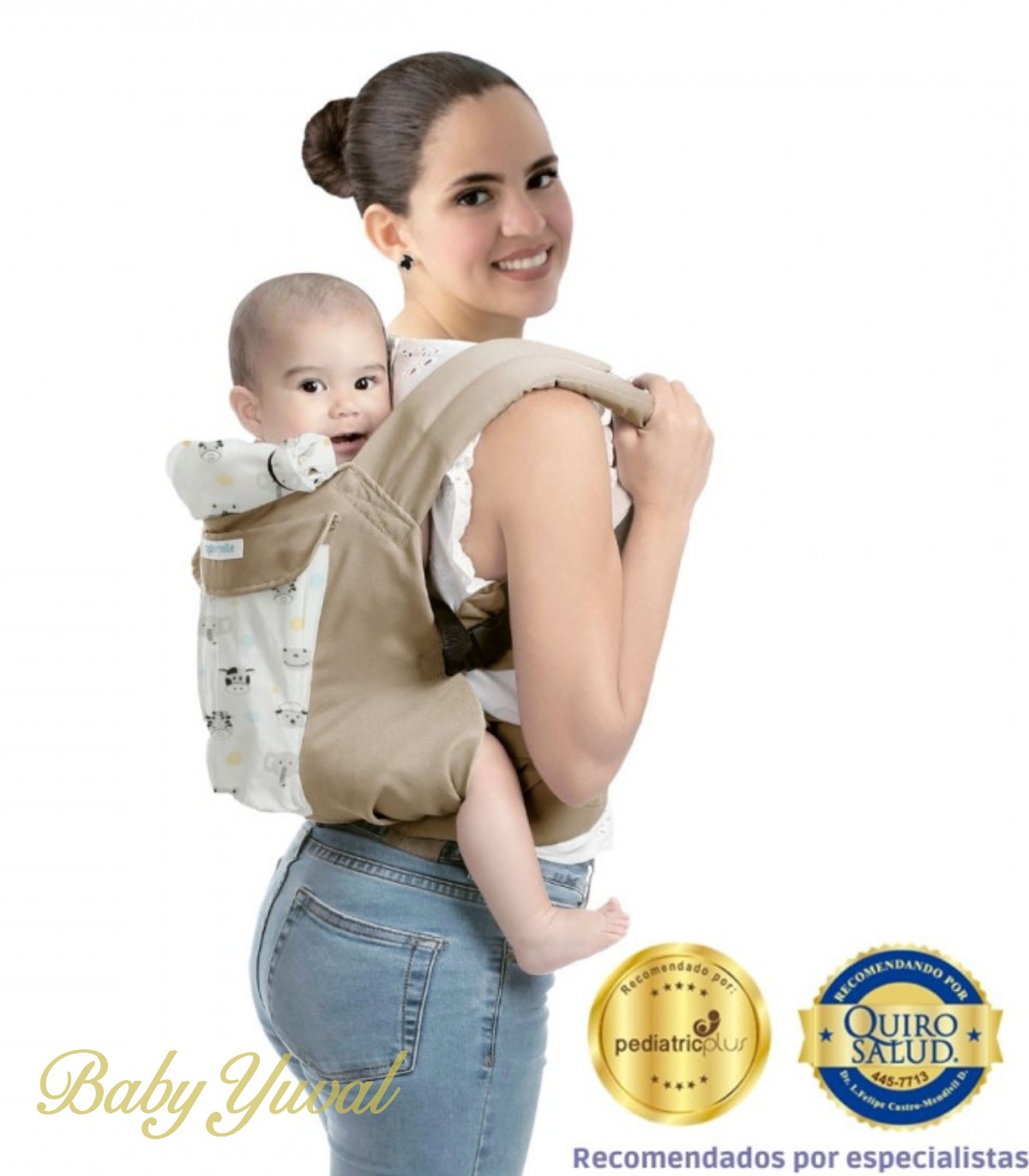Mochila para cargar bebé. Mochila ergonómica 100% de algodón