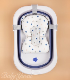 Bañera Tina de Baño para Bebé Plegable | Azul