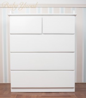Cómoda de Bebé 5 cajones | White