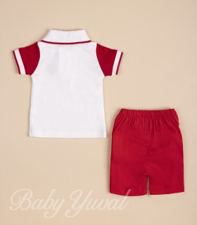 Set Polo Camisero y Short | Colección Marinero Red