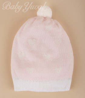 Gorro Doble Hilo | Corazón Rosado