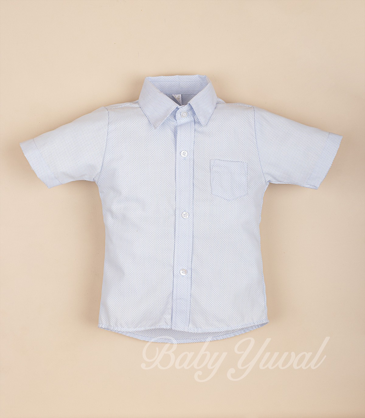 camisa celeste manga bebé niño perú