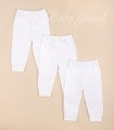 Tripack pantalón sin pie algodón pima | Colección White