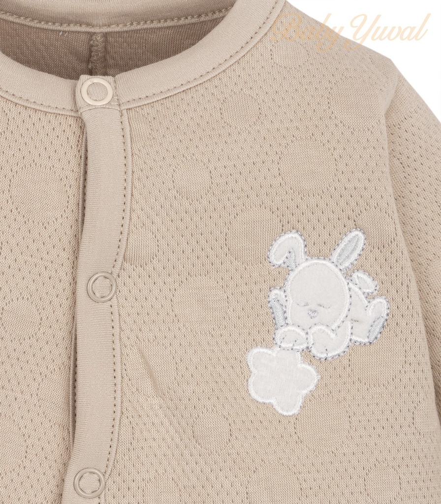 Enterizo Jacquard Algodón | Bunny Beige - vista adicional