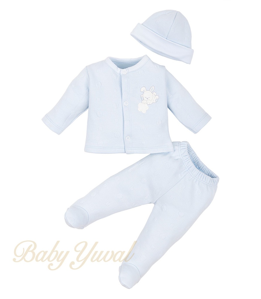 [CO0195807] Conjunto Jacquard Algodón | Bunny Sky (Celeste, Conejo)