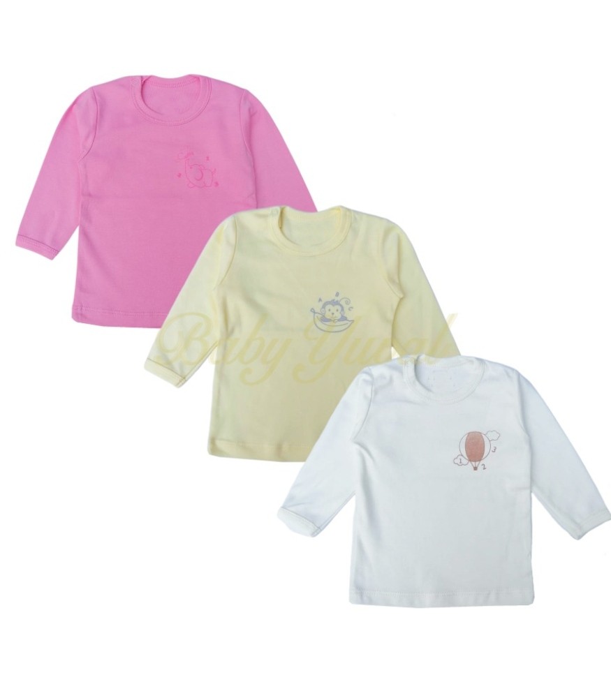 [TR095560] Tripack Polo Manga Larga algodón pima | Colección Mia (T0)