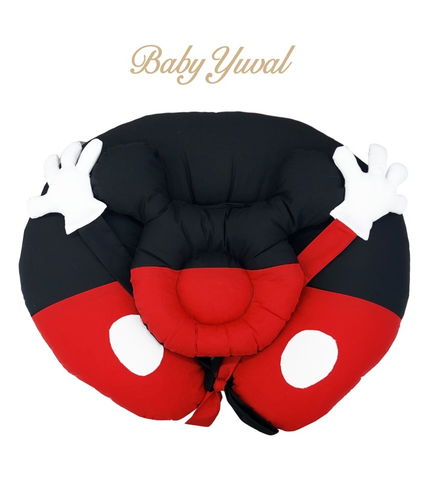 [AL096216] Almohada de Lactancia + Almohada anticabeza plana | Mickey