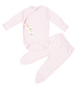 Set Bodie Cruzado y Pantalón con pie | Colección Clínico Rosado