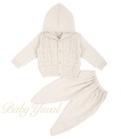 Conjunto de Hilo Forrado Con Algodón | Bends Hood Beige