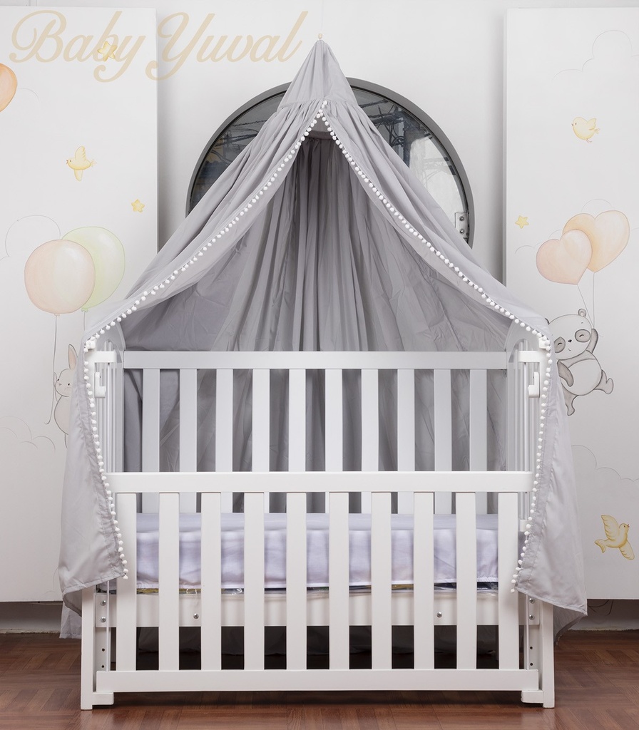 [DO098814] Dosel para Cuna | Tela Plomo
