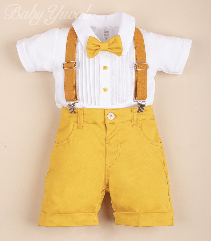 [CO099275] Conjunto Tirantes Corto | Elegante Amarillo (T2)