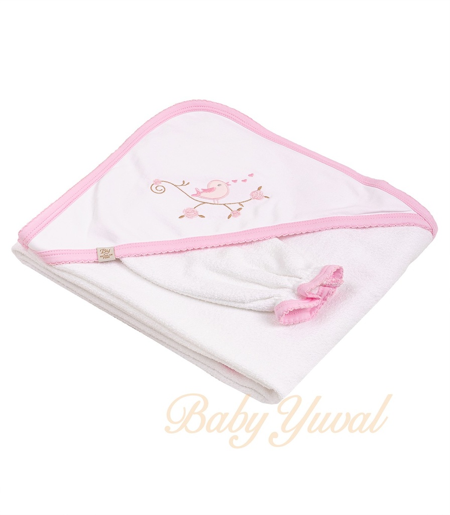 [TO099610] Toalla Felpa | Bird Pink Premium