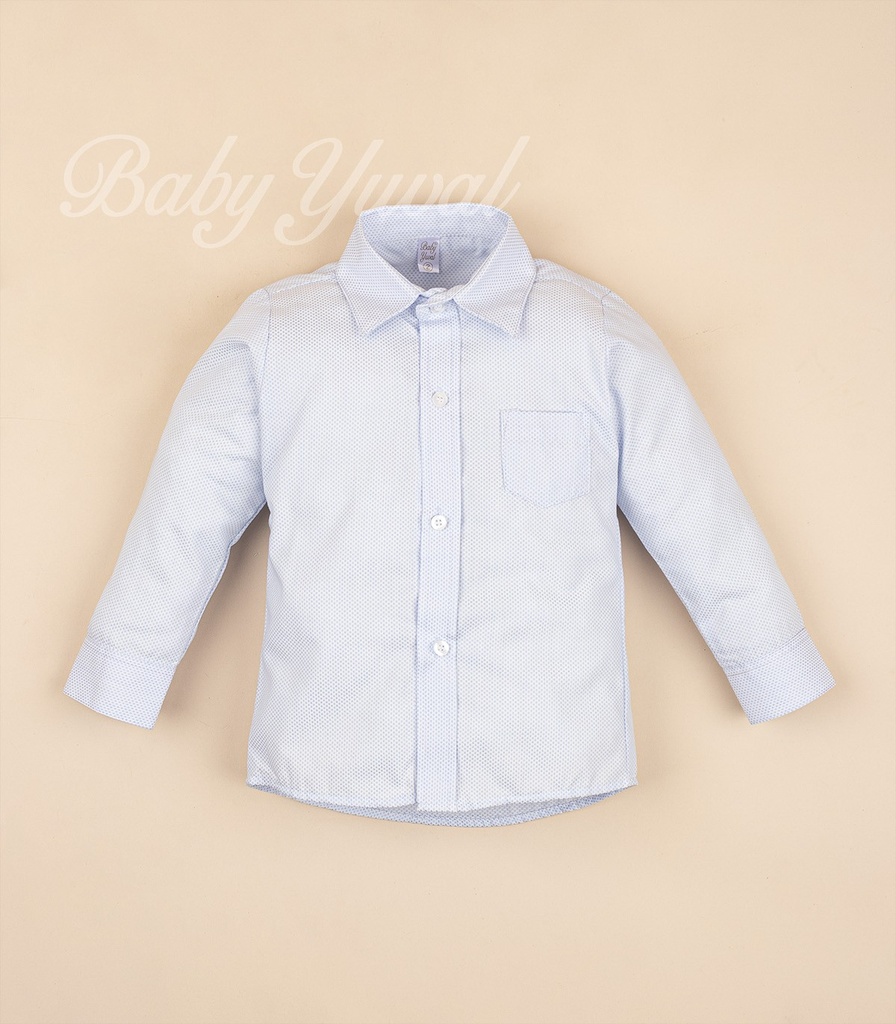 [CA099612] Camisa Manga Larga | Celeste (T2)