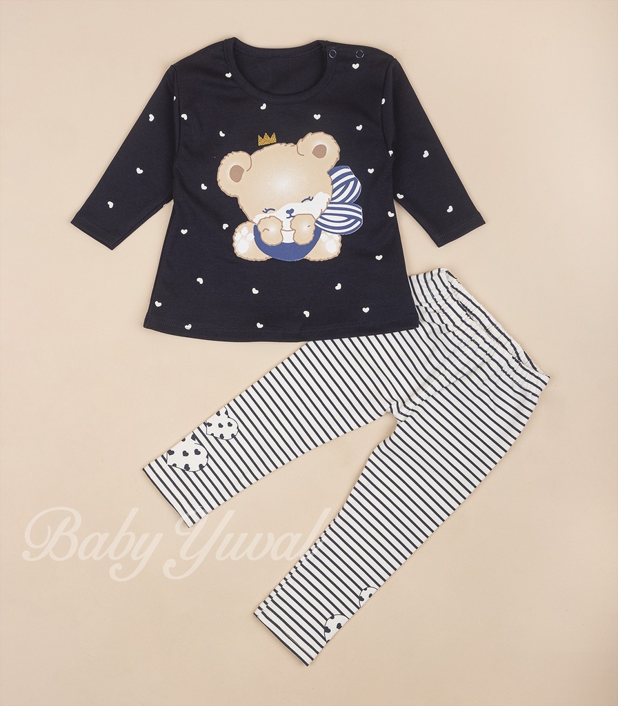 [CO099636] Conjunto de Algodón | Osita Princess Blue (T1)