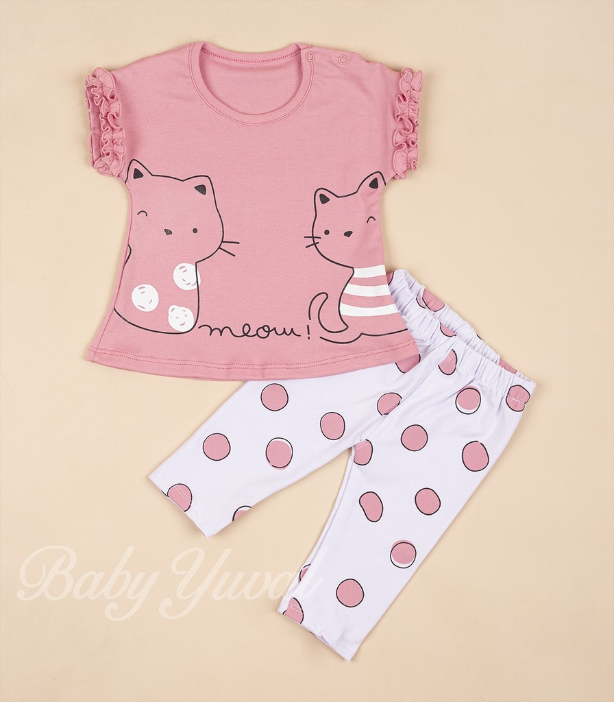 [CO099650] Conjunto de Algodón | Gatitas Meow (T1)