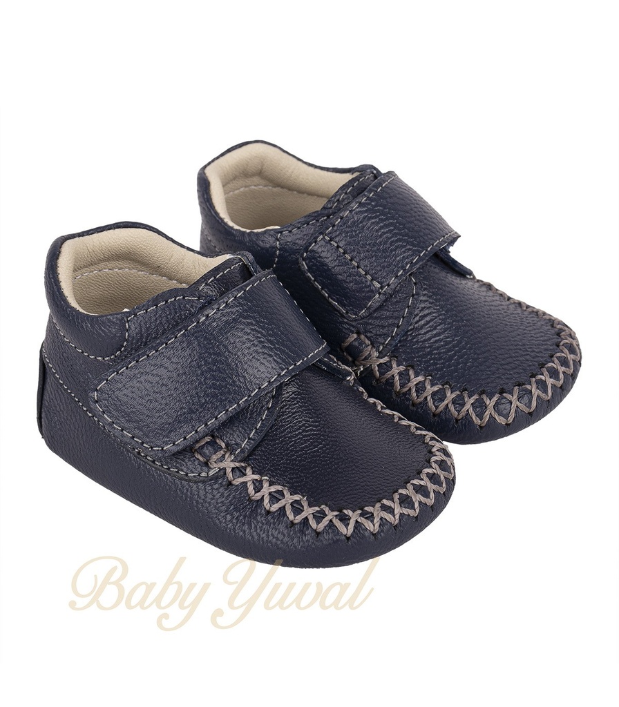 [CA099790] Calzado de 100% Cuero Mike Azul | Línea Bebé (T19)