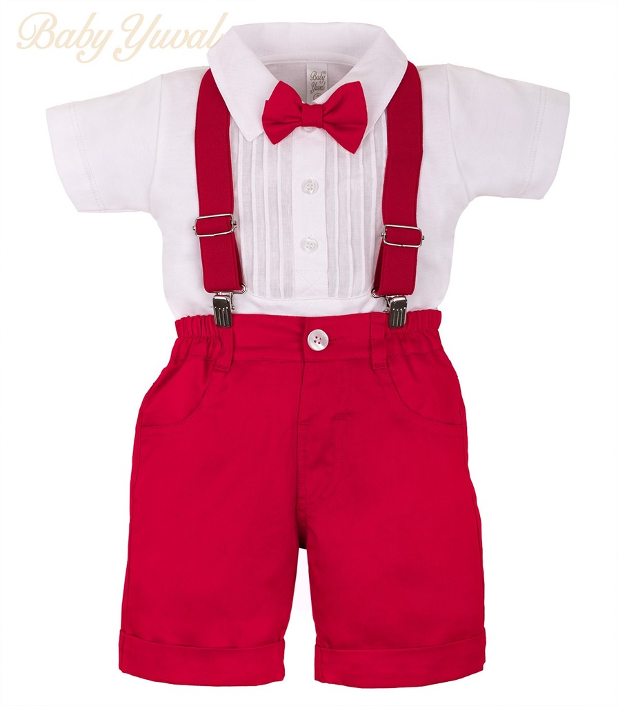 [CO099840] Conjunto Tirantes Corto | Elegante Rojo (T1)