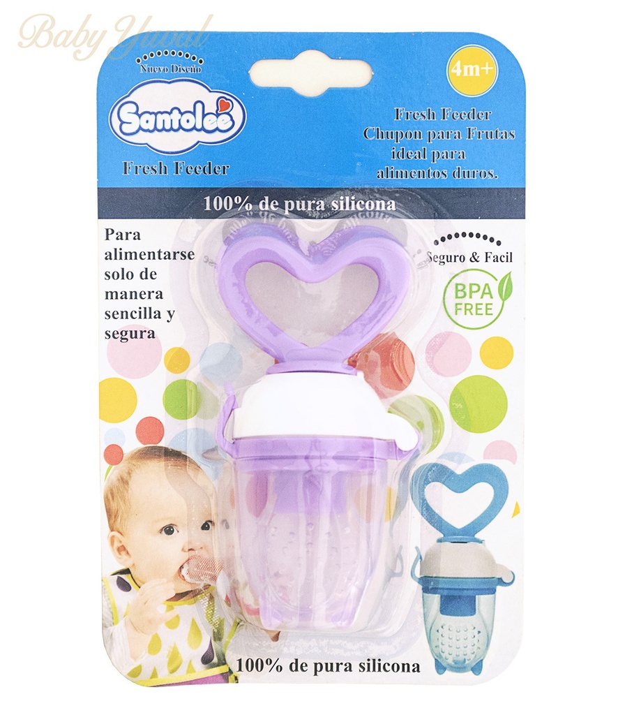 [CH0100290] Chupón Alimentador de frutas | Lila Heart