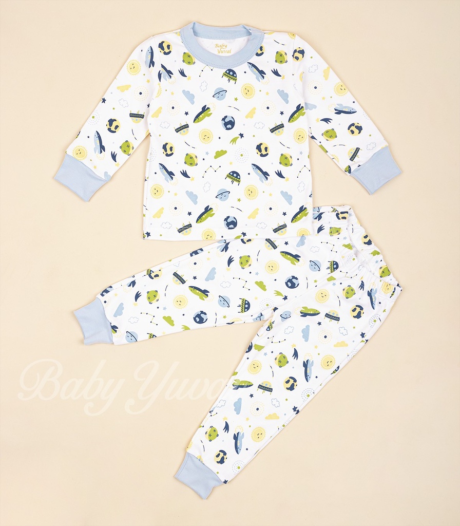 [PI0200064] Pijama de Algodón | Space Sky (6 a 9 meses)