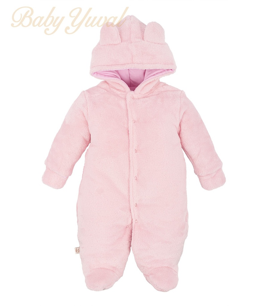 [EN0100500] Enterizo Acolchado Plush | Osita Rosa (0 a 3 meses)