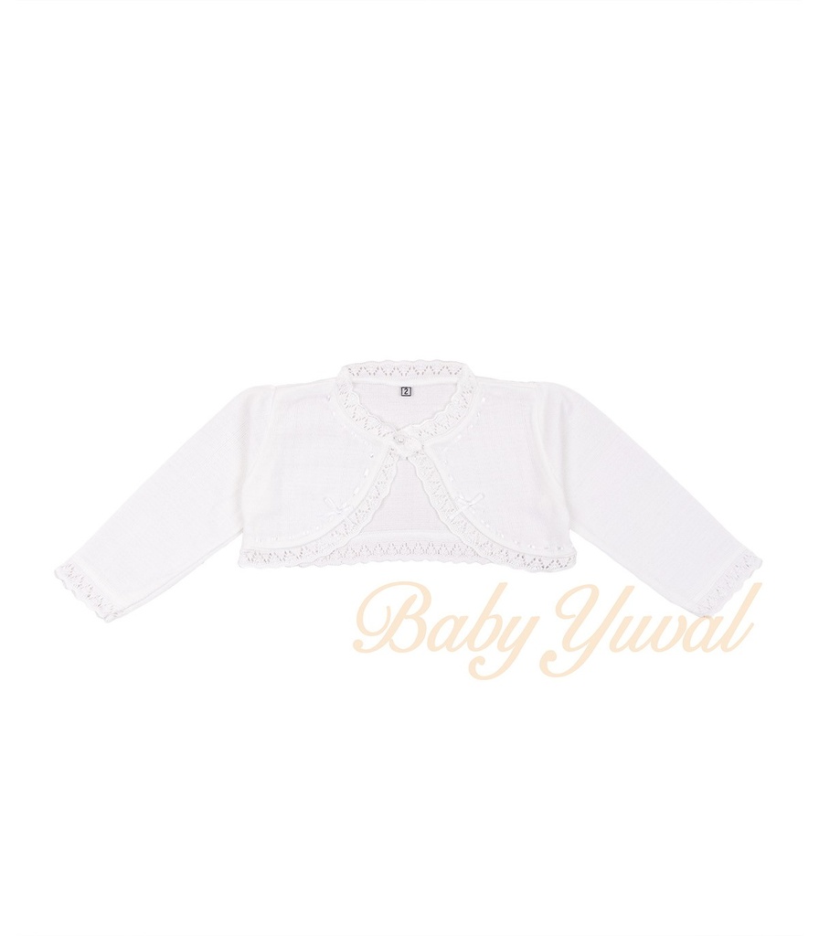 [BO0100977] Bolero de Hilo | Grace White (0 a 6 meses)