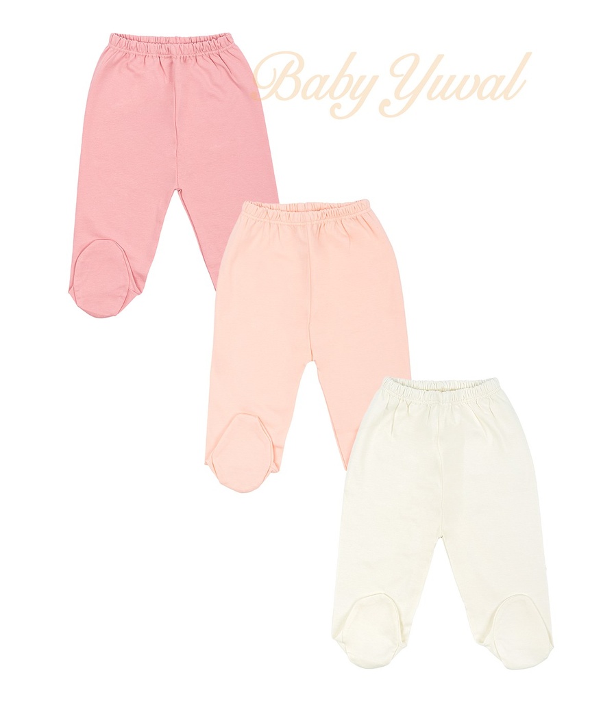 [TR0101108] Tripack pantalón con pie algodón pima | Colección Andrea (T0)
