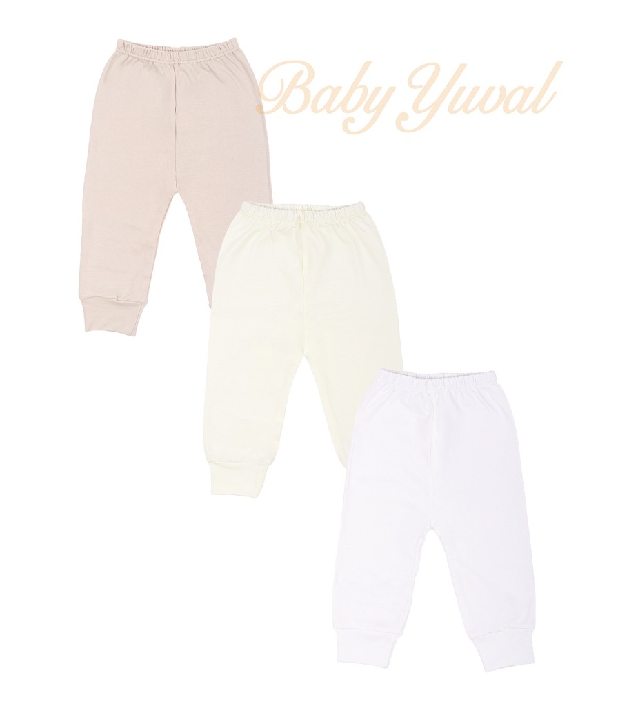 [TR0101119] Tripack pantalón sin pie algodón pima | Colección Teddy (T1)