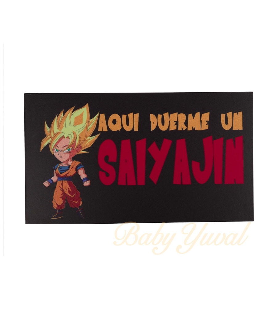 [CU0101328] Cuadrito Dragon Ball | Aqui duerme un Saiyajin