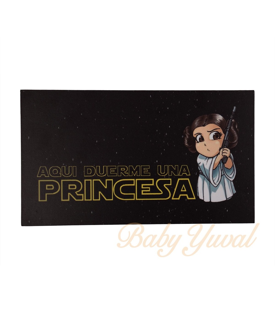 [CU0101329] Cuadrito Star Wars | Aqui duerme una Príncesa