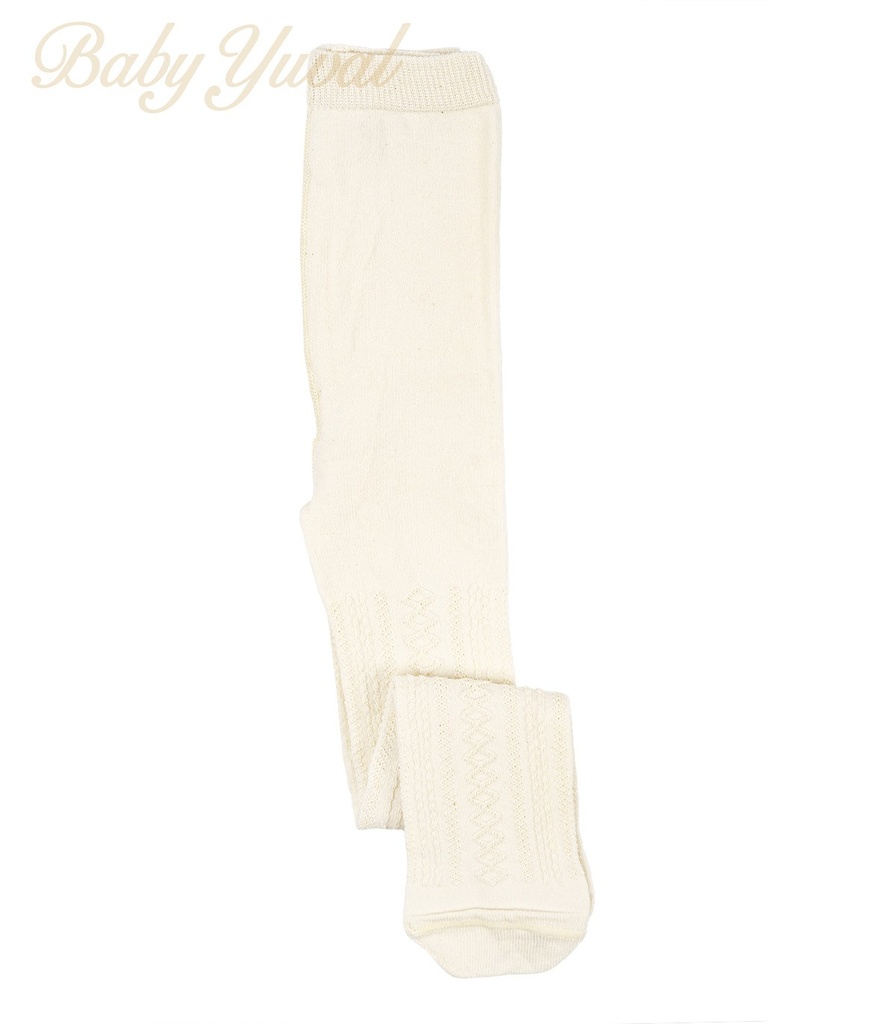 [PA0101198] Panty de Invierno | Acanalado Crema (6 a 12 meses)