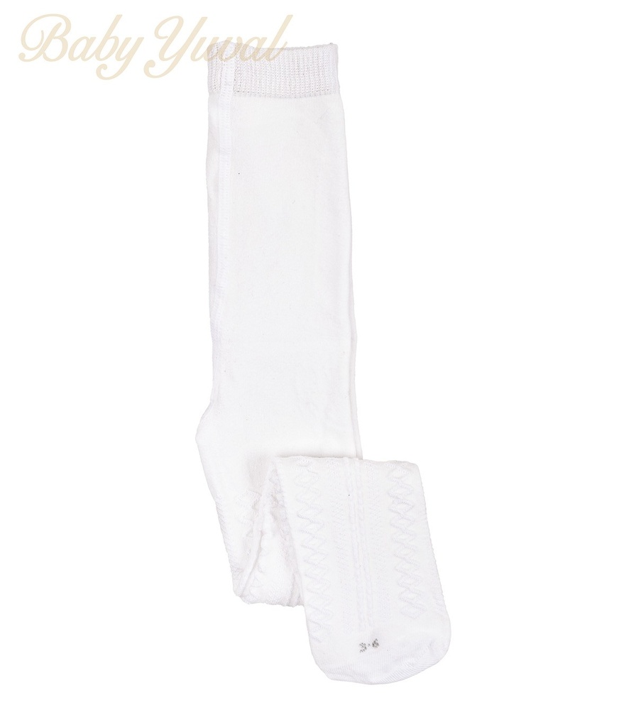 [PA0101191] Panty de Invierno | Acanalado Blanco (0 a 3 meses)