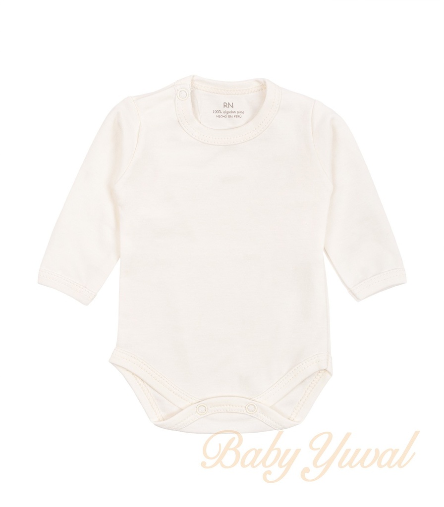 [BO0101628] Bodie Prematuro de Algodón Pima | Crema