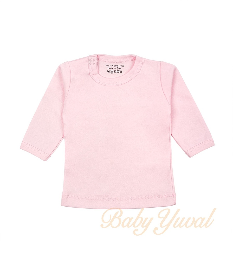 [PO0101634] Polo Prematuro de Algodón Pima | Rosado