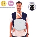 Fular Ergonómico Regulable | Azul Puntos Azules