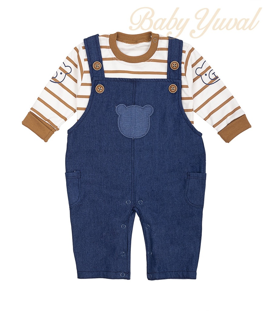 [SE0101738] Set Overall Denim y Polo | Paul (3 a 6 meses)