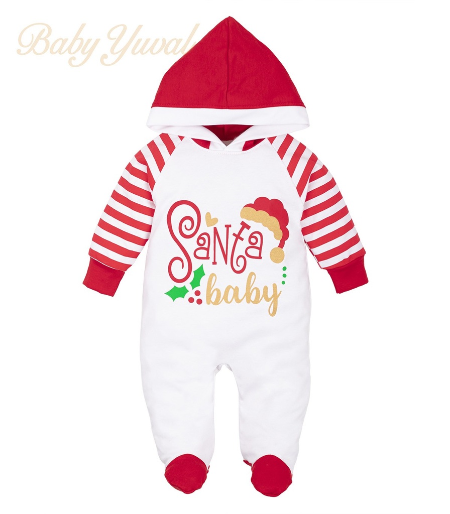 [EN0101962] Enterizo Navideño | Santa Baby (0 a 3 meses)