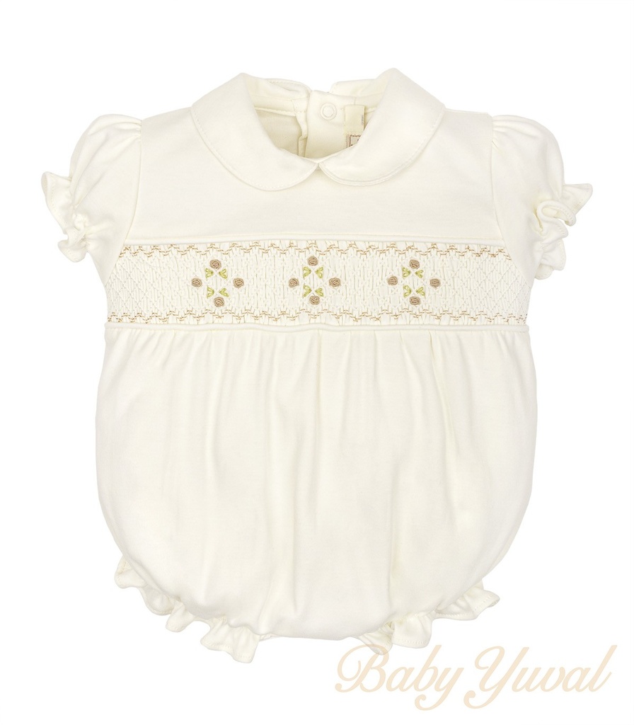 [RO0102124] Romper Bombacho | Rococo Cream (Recien Nacido (RN))
