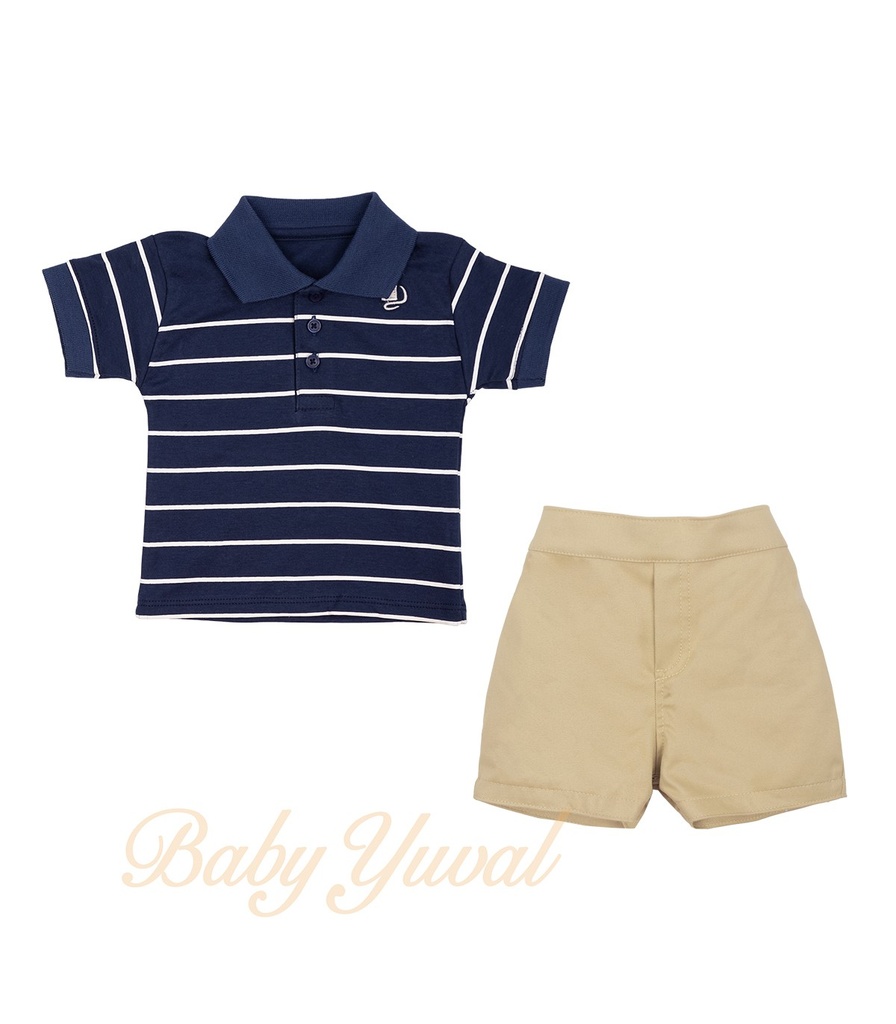 [SE0102144] Set Polo Camisero y Short | Mauricio (3 a 6 meses)