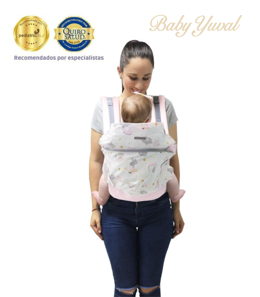 [MO0102231] Mochila Ergonómica Evolutiva 4 en 1 | Elefante Rosado