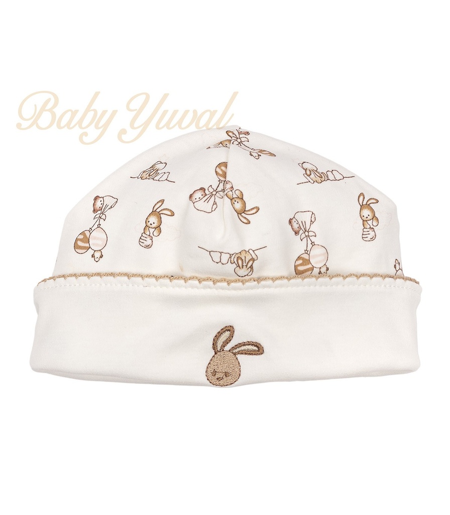 [GO0102535] Gorro de 100% Algodón | Colección Bunny Louis (0 a 3 meses)